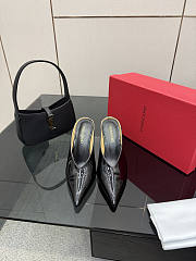 Okify Ferragamo Black High Heels 9.5cm - 3