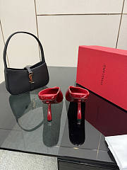 Okify Ferragamo Red High Heels 9.5cm - 2