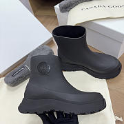 Okify Canada Goose Vancover Black Rain Boots - 3