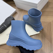 Okify Canada Goose Vancover Blue Rain Boots - 5