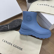 Okify Canada Goose Vancover Blue Rain Boots - 4