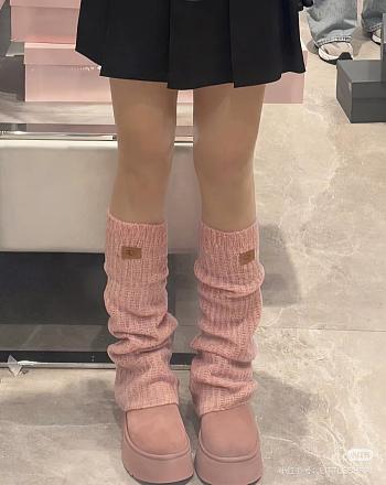 Okify UGG Pink Socks Boots 5cm