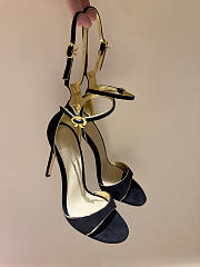 Okify Gianvito Rossi Eiko Stiletto Black High Heels 10.5cm - 1