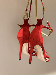 Okify Gianvito Rossi Eiko Stiletto Red High Heels 10.5cm - 6