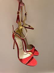 Okify Gianvito Rossi Eiko Stiletto Red High Heels 10.5cm - 1