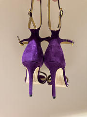 Okify Gianvito Rossi Eiko Stiletto Purple High Heels 10.5cm - 6