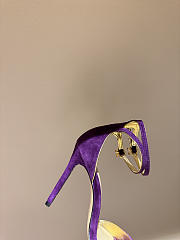 Okify Gianvito Rossi Eiko Stiletto Purple High Heels 10.5cm - 5