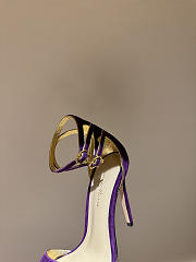 Okify Gianvito Rossi Eiko Stiletto Purple High Heels 10.5cm - 3