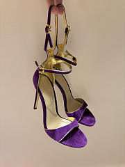 Okify Gianvito Rossi Eiko Stiletto Purple High Heels 10.5cm - 1