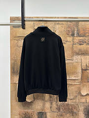 Okify Louis Vuitton Sequin Embroidered Zipper Sweatshirt Jacket - 6