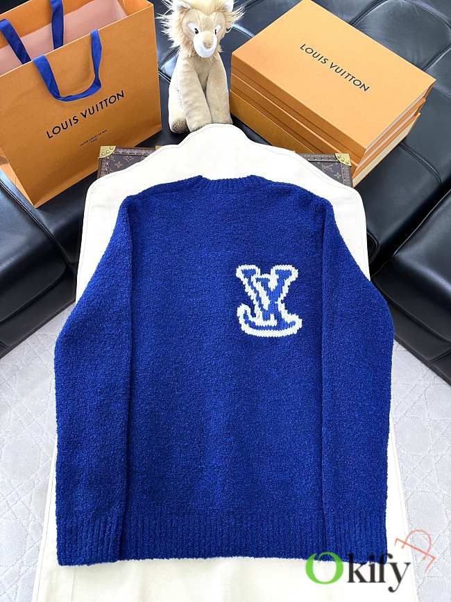 Okify Louis Vuitton Blue Wool Sweater  - 1