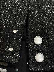 Okify Louis Vuitton Rhinestone And Pearl Baseball Jacket - 6