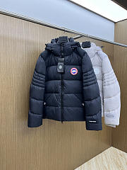 Okify Canada Goose Black Hooded Down Jacket - 1