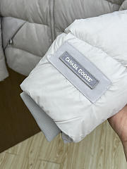 Okify Canada Goose White Hooded Down Jacket - 5