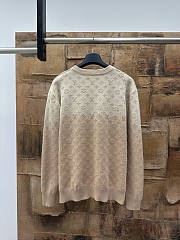 Okify Louis Vuitton Monogram Gradient Crew Neck Knit Sweater - 3