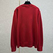 Okify Gucci Red Pullover Knit Crew Neck Sweater - 5