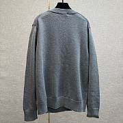 Okify Gucci Gray Pullover Knit Crew Neck Sweater - 3
