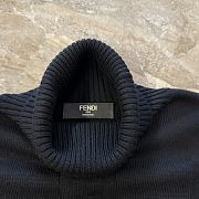 Okify Fendi Black Turtleneck Wool Sweater  - 5