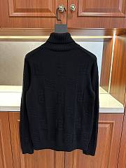 Okify Fendi Black Turtleneck Wool Sweater  - 3
