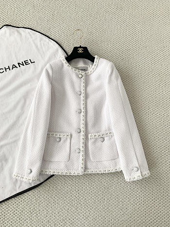 Okify CC 26C White Tweed Jacket 