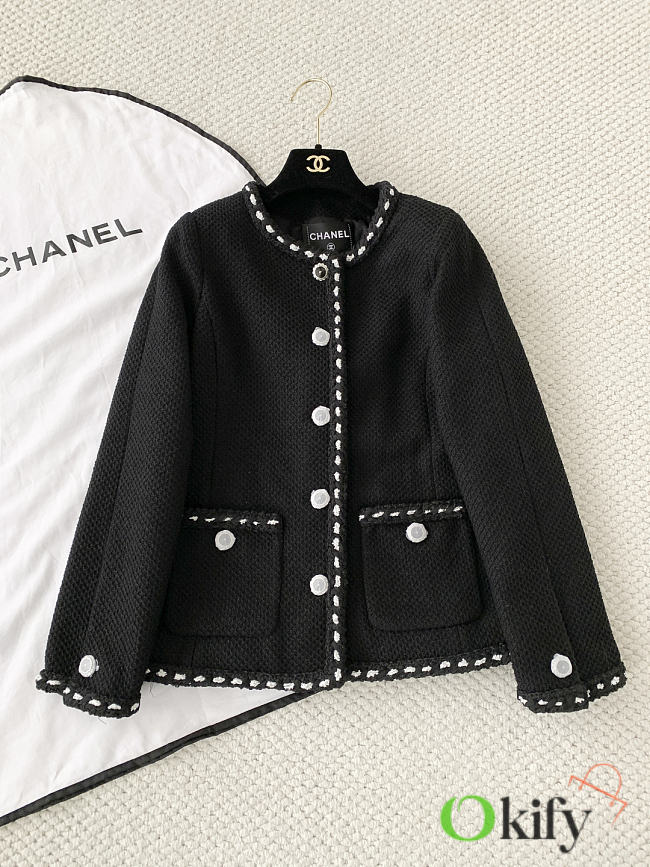 Okify CC 26C Black Tweed Jacket  - 1