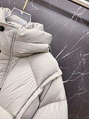 Okify Balenciaga White Nylon Hooded Down Jacket  - 5