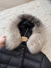 Okify Moncler Black Long Down Jacket  - 3
