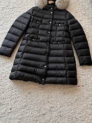 Okify Moncler Black Long Down Jacket  - 4