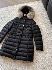Okify Moncler Black Long Down Jacket  - 5
