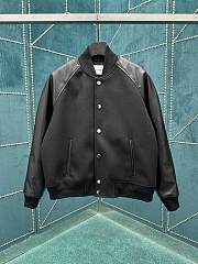 Okify Givenchy Black Baseball Jacket - 1