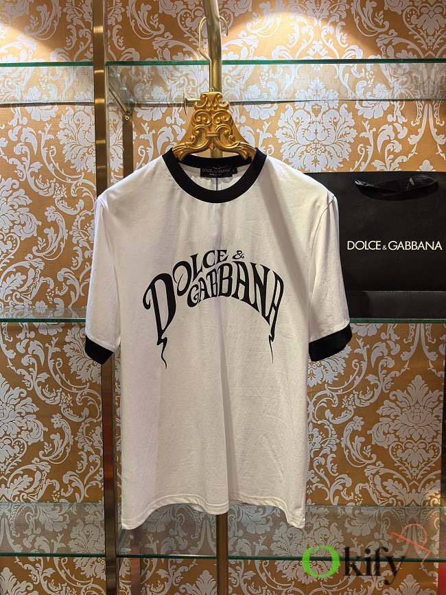 Okify Dolce & Gabbana White T-shirt - Messi - 1