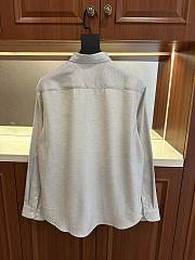 Okify Hermes White Long Sleeve Shirt (has big size) - 3