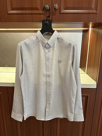 Okify Hermes White Long Sleeve Shirt (has big size)