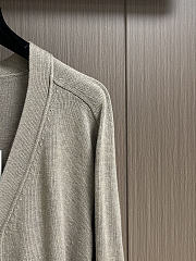 Okify Bottega Veneta Gray Cardigan With Yellow Heart - 5