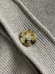 Okify Bottega Veneta Gray Cardigan With Yellow Heart - 6