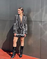 Okify Balmain Black Pearl Vest Jacket - 6