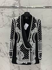 Okify Balmain Black Pearl Vest Jacket - 5