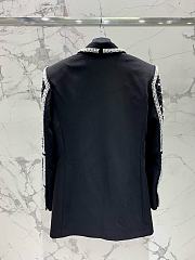 Okify Balmain Black Pearl Vest Jacket - 2