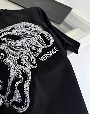 Okify Versace Medusa Black T-shirt (has big size) - 3