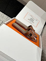 Okify Hermes Brown Oran Slides 6496 - 2