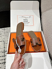 Okify Hermes Brown Oran Slides 6496 - 3