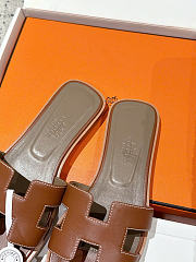 Okify Hermes Brown Oran Slides 6496 - 6