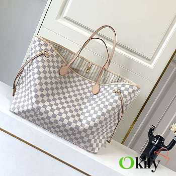 Okify Louis Vuitton Neverfull GM Damier Bag Inside Beige 40x33x20cm