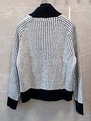 Okify Celine Black Ribbed Knit Jacket - 4