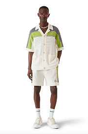 Okify Casablanca Set Of Men Knitted Shirt And Shorts  - 1