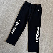 Okify Chrome Heart Black Sweatpants - 3