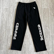 Okify Chrome Heart Black Sweatpants - 1