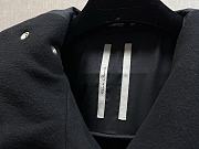 Okify Rick Owens Black Wool Short Hooded Bomber Jacket - 3