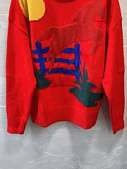 Okify Amiri Red Sweater  - 4