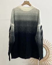Okify Off White Arrow Gradient Mohair Sweater - 6